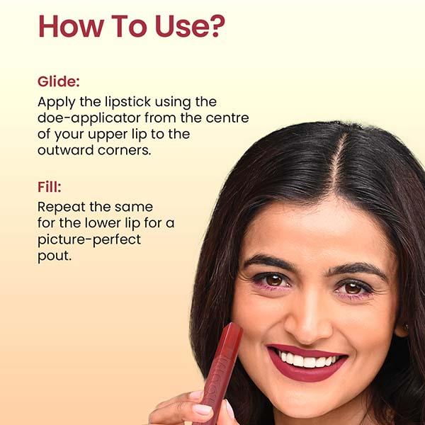 Swiss Beauty Mudpie Lipstick-Wine Tart 3 gm - Lipsticks