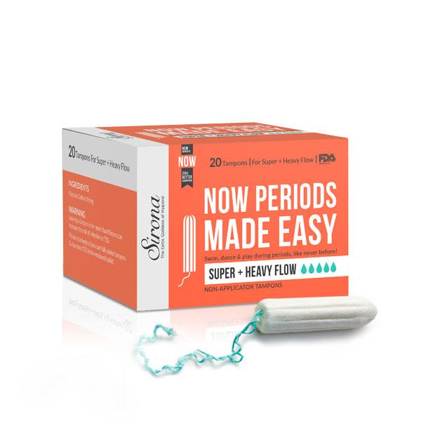 Netmeds | Sirona Non-applicator Tampon - Super + Heavy Flow 20's
