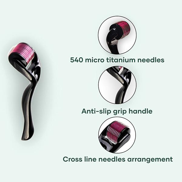 Mars By GHC Derma Roller With 540 Titanium Alloy Micro Needles 340 gm - Derma Rollers