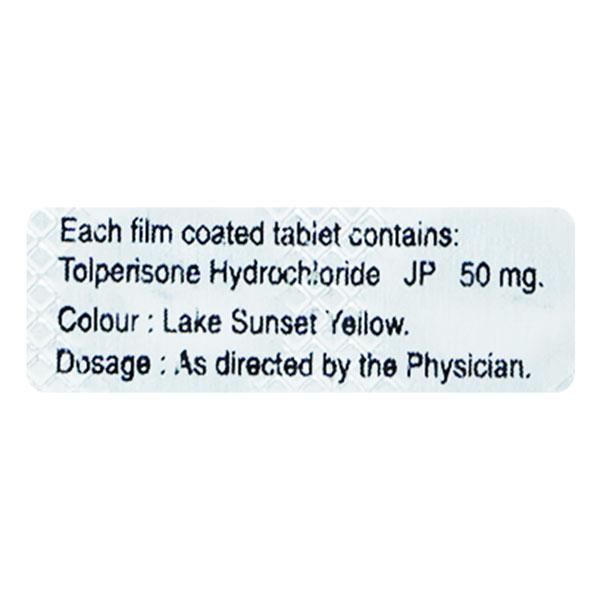Tolmex 50mg Tablet 10'S - Muscle Cramps/Spasticity-Mus