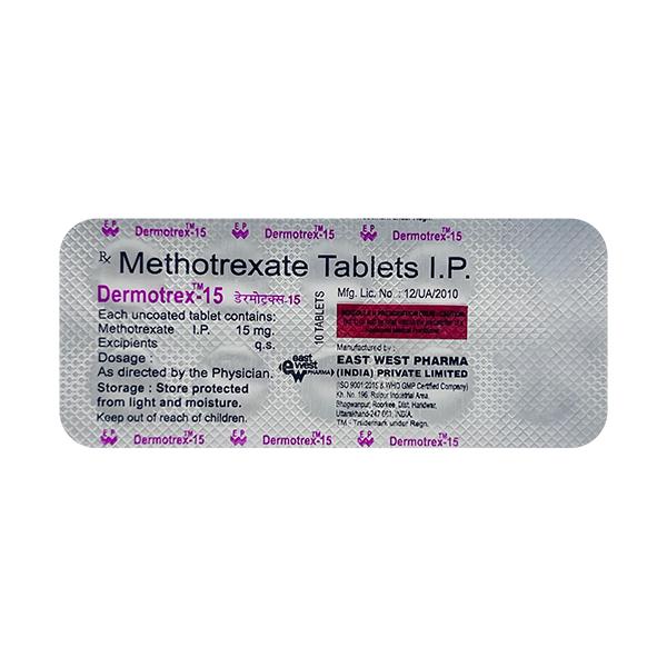 Netmeds | Dermotrex 15mg Tablet 10'S