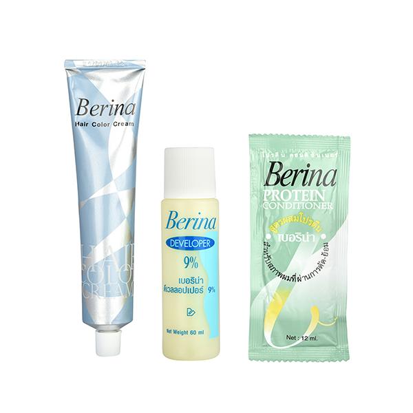 Berina A14 Dark Brown Violet Hair Color Cream 60 gm - Crème