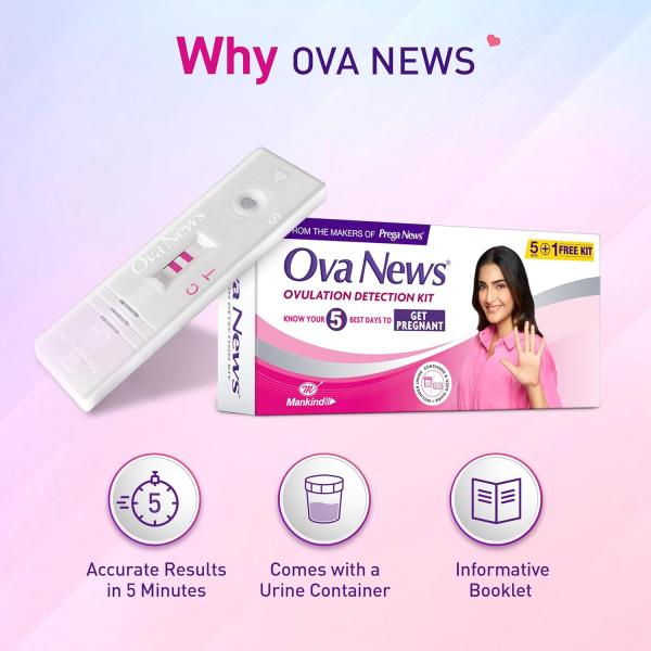 Mankind Ova News Ovulation Detection Kit (5 +1 Free ) 6's - Intimate Tools & Accessories