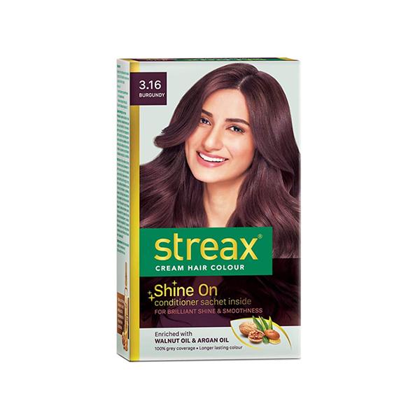 Netmeds | Streax Hair Colour - Burgandy (35gm+25ml) 1's