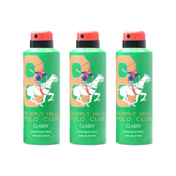 Beverly Hills Polo Club Classy Men Deo No.8 Trio Pack + Sports No.8 Women Shower Cream 3-in-1 Set 675 ml 1's - Deodorants/Roll-Ons