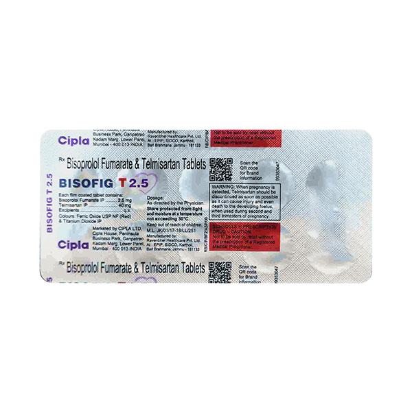 BISOFIG T 2.5/40mg Tablet 10's - Hypertension-Ang