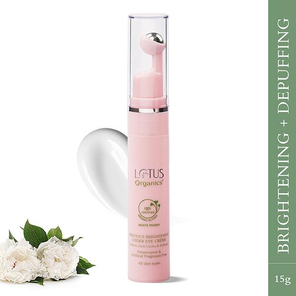 Netmeds | Lotus Organics Precious Brightening Eye Creme 15 gm