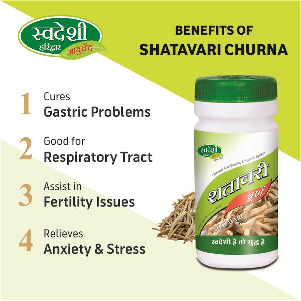 Swadeshi Shatavari Churna Powder 100 gm - Pure Herbs