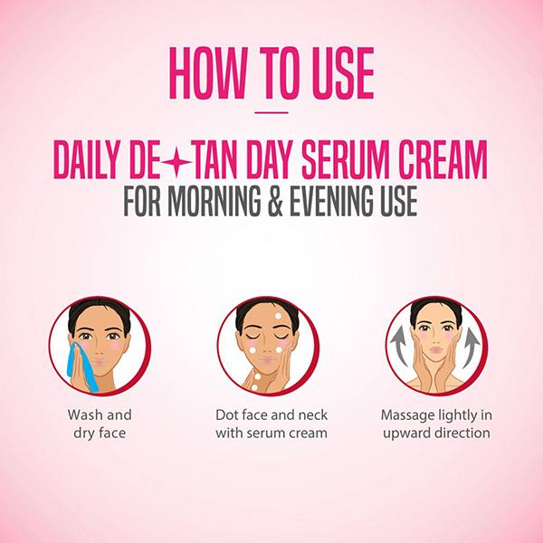 Nature's Essence Daily De-Tan Day Serum Cream 100 ML - Face Serum