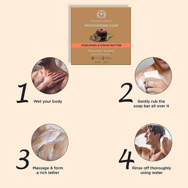 The Man Company Moisturising Soap for Men 100gm each 2's - Soaps