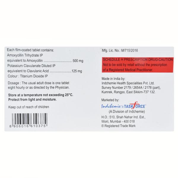 Starclav 500/125mg Tablet 10'S - Bacterial Infections-Pen