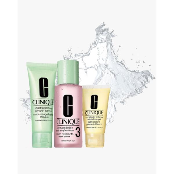 CLINIQUE 3 Step Introduction Kit Skin Type 3 Combination Oily 180 ml - Facial Kits