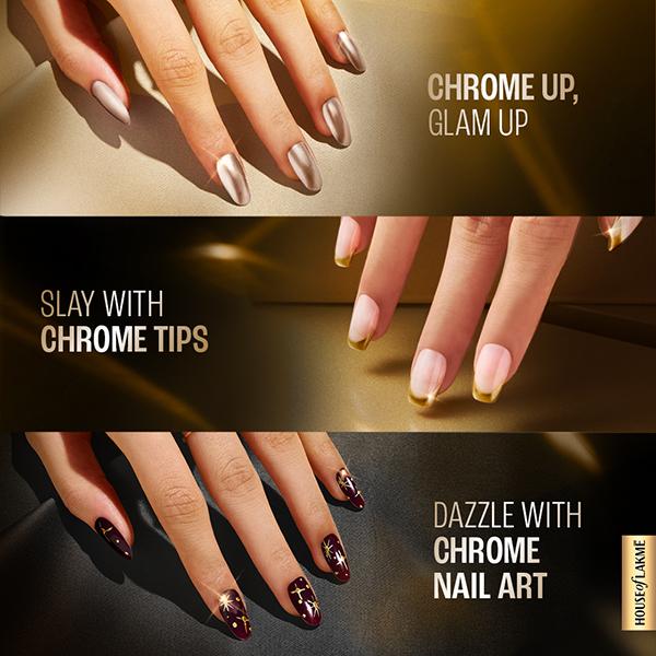 Lakme Ultimate Glam Chrome Nail Red 6 ml - Nail Polish
