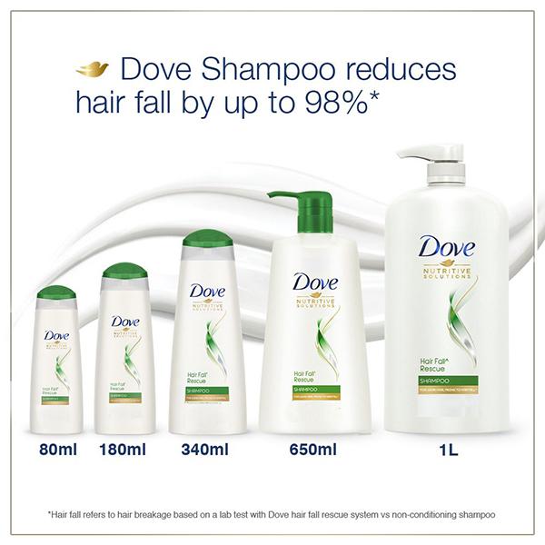 Dove Hair Fall Rescue Nutri Serum Hair Nourishing Shampoo 340ml - Shampoos