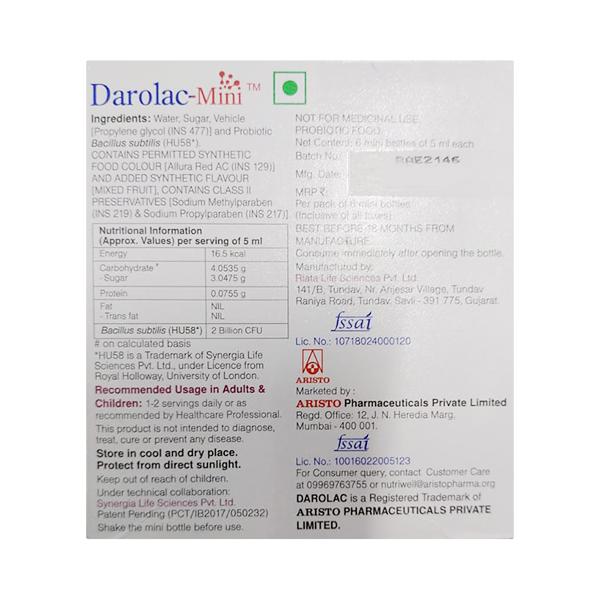 DAROLAC MINI Liquid 6x5ml - Diarrhoea-Ant