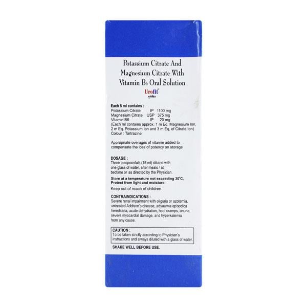 Urofit Oral Solution 100ml - Kidney Disease/Stones-Uri