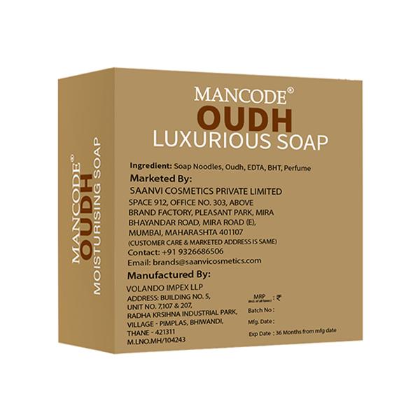 Mancode Luxurious Oudh Soap 125 gm - Soaps