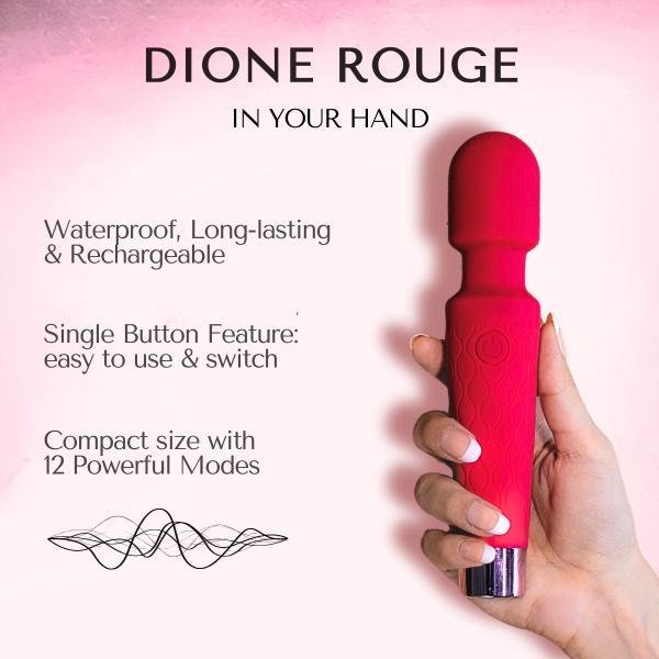 Libertee Body Massager Rechargeable 12 Modes Rouge 1's - Massagers And Vibrators