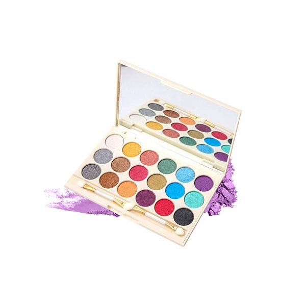 Netmeds | Miss Rose 18 Color Glitter Eyeshadow Palette 7001 - 454 W02 20 gm