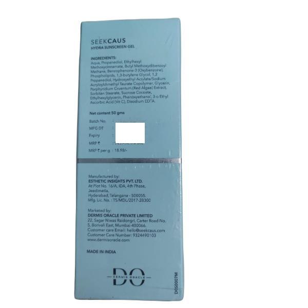 Seekcaus Hydra Sunscreen Gel SPF 50 PA++++ 50 g - Face Sunscreen