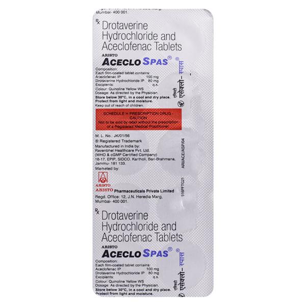 Netmeds | Aceclo Spas Tablet 10'S