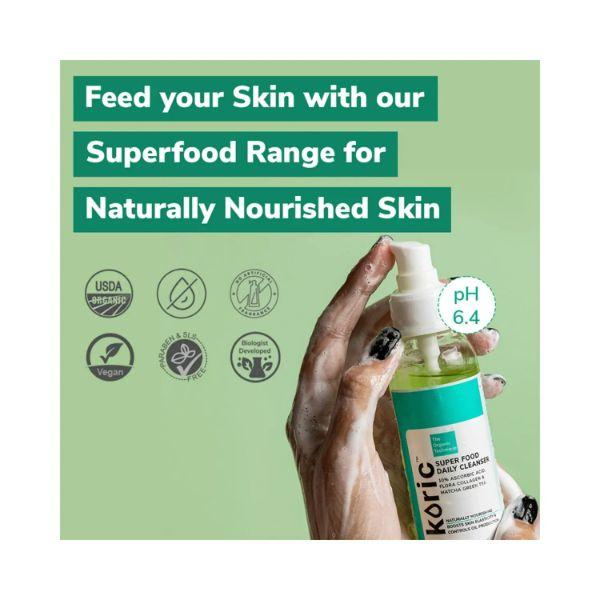 Koric Super Food Daily Cleanser 120 ml - Face Scrubs