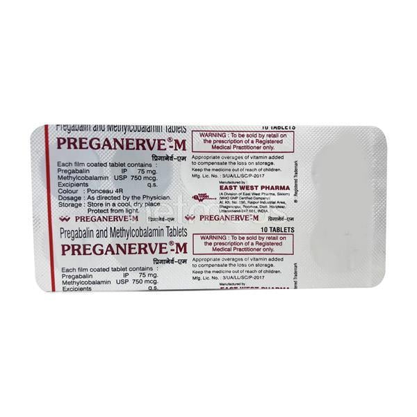 Preganerve M Tablet 10'S - Neuropathic Pain-Dru