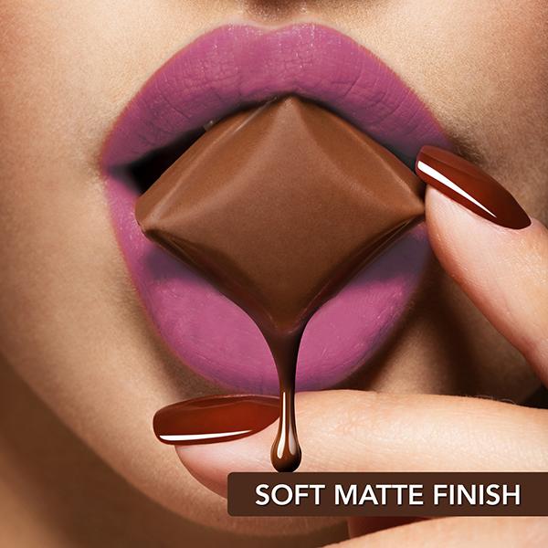 Blue Heaven Cookie & Crush Chocolate-Flavored Soft-Matte Lipstick, Caramel Cravings 3.4 gm - Lipsticks