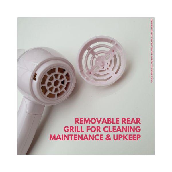 Alan Truman Mini Dryer - 1000 Watts Dc Motor Hair Dryer - Pink Blush 1's - Hair Dryers