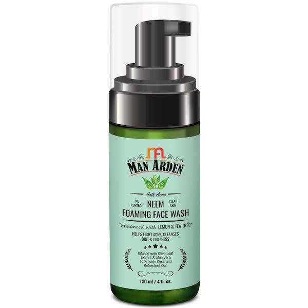 Man Arden Anti-Acne Neem Foaming Face Wash - Lemon & Tea Tree 120 ml - Face Wash & Cleansers