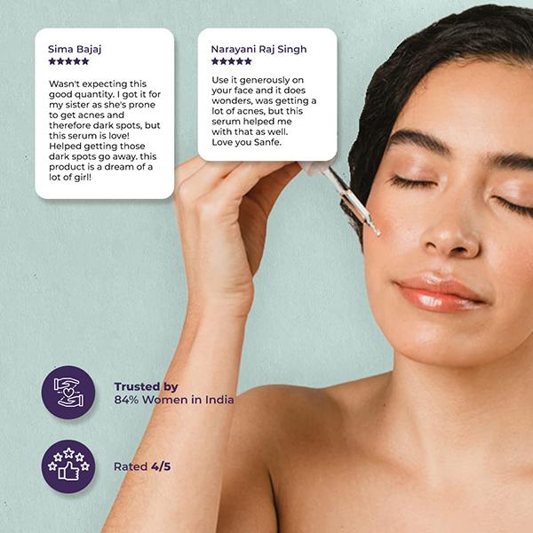 Sanfe Promise Face Serum Shots AHA 25 Percent + PHA 5 Percent + BHA 2 Percent 30 ml - Face Serum