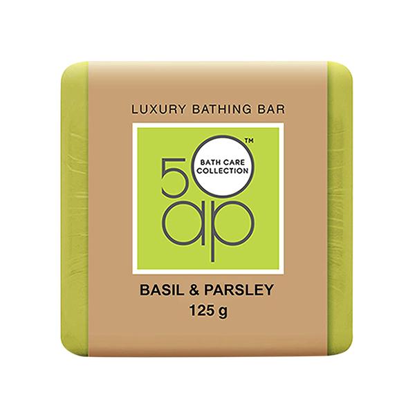Netmeds | 50 ap Luxury Bathing Bar - Basil & Parlsey 125 gm