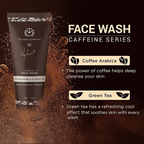 The Man Company Caffeine Face Care Kit with Face Wash, Face Scrub, Face Pack 1's - Facial Kits