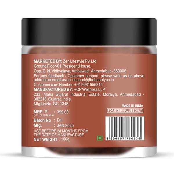 The Beauty Co. Chocolate Coffee Body Scrub, 100 gm - Face Scrubs