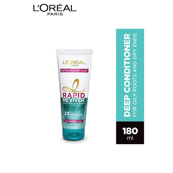 L'Oreal Paris Rapid Reviver Extraordinary Clay Deep Conditioner 180 Ml - Conditioners