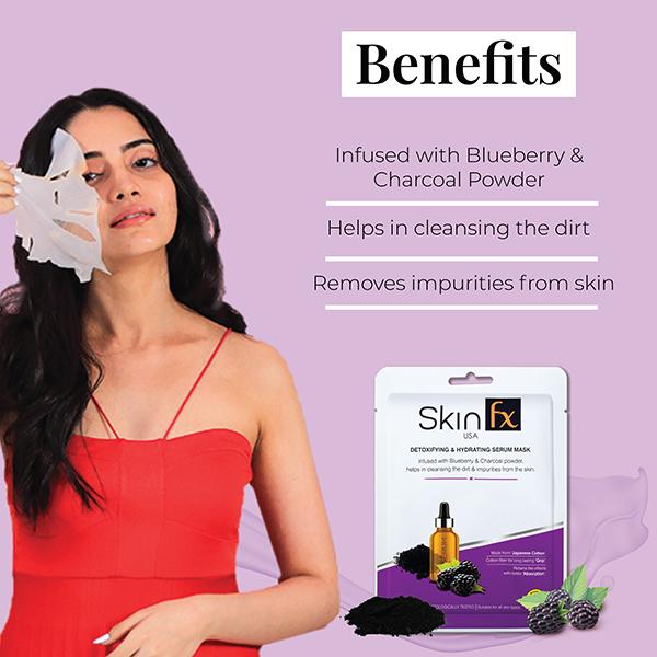Skin Fx Detoxifying & Hydration Serum Mask 25 gm - Sheet Masks
