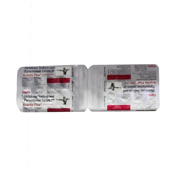 Reactin Plus Tablet 10'S - Pain relief-Nsa