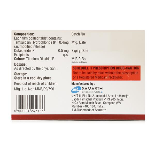 DUTALOSIN Tablet 15's - Bladder And Prostate Disorders-Dru