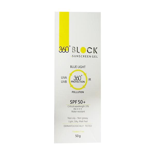 360 BLOCK SPF 50+ Sunscreen Gel 50gm - Sunscreen Preparations-Oth