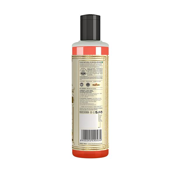 KHADI NATURAL ORANGE & LEMONGRASS BODY WASH 210 ml - Shower Gels & Body Wash