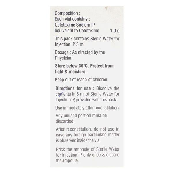 C Tax 1gm Injection 1's - Bacterial Infections-Cep