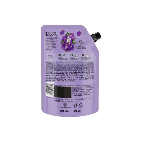 Lux Magical Orchid Bodywash with Black Orchid & Juniper Oil (Refill Pack) 400 ml - Shower Gels & Body Wash