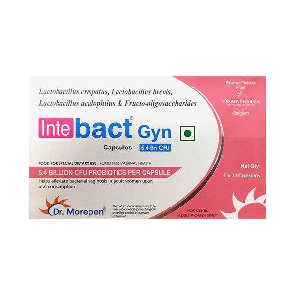INTEBACT GYN 5.4billion cfu Capsule 10's