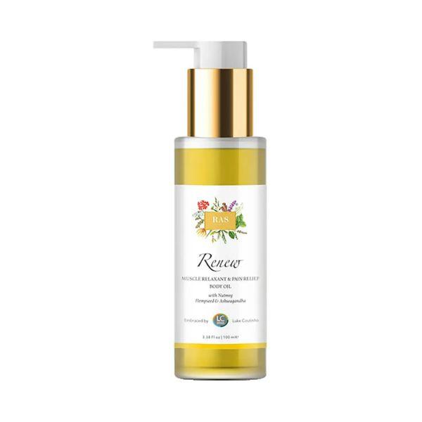 Netmeds | Ras Luxury Skincare Renew Muscle Relaxant & Pain Relief Body Oil 100ml