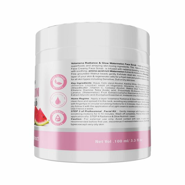 Volamena Pink Face Scrub - Radiance & Glow Watermelon 100 ml - Face Scrubs