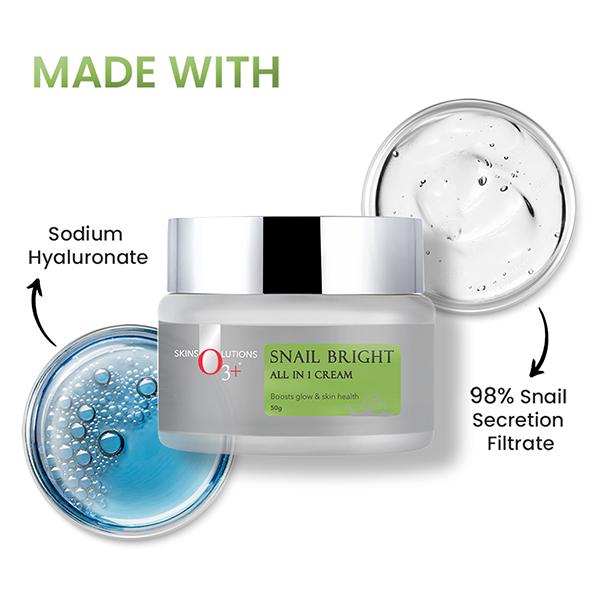 O3+ Snail Bright All-In-1 Cream 55 g - Face Moisturizers