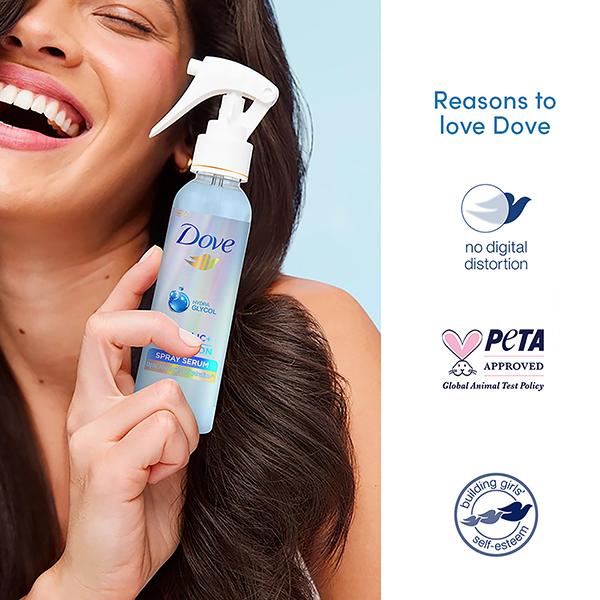 Dove Glycolic Hydration Serum Spray 110 ml - Hair Serums