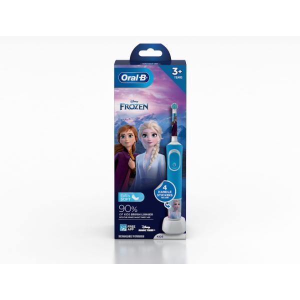 Netmeds | Oral B Kids Extra Soft Rechargeable Toothbrush - Frozen (3+ Years) 1's