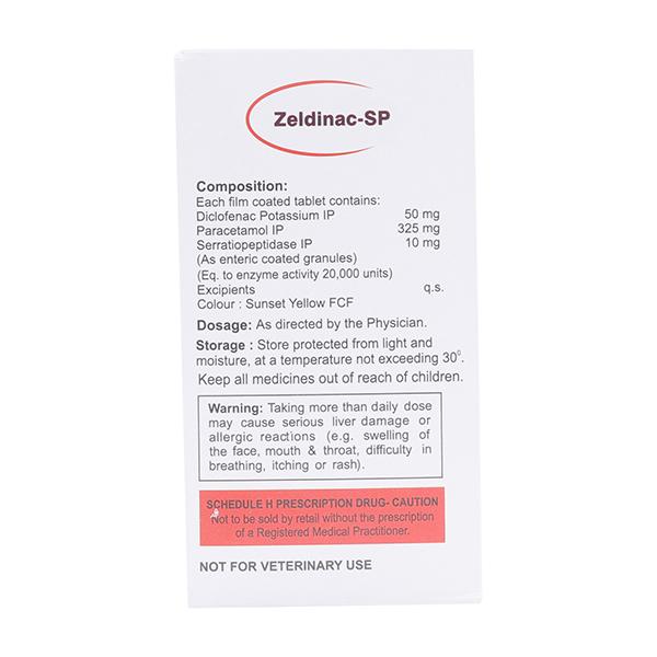Zeldinac SP Tablet 10'S - Pain relief-Nsa