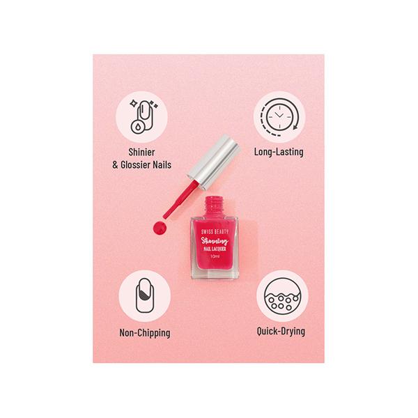 Swiss Beauty Stunning Nail Lacquer Shade - F1037349 - Winery 10 gm - Nail Polish